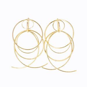 DANNIJO x Anthropologie Lyanna Gold Spiral Earrings